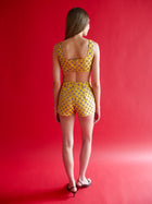 Aubrey Short in Italian Floral Jacquard