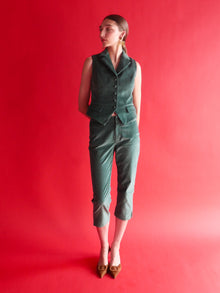 Luxury forest Green Corduroy Vest​