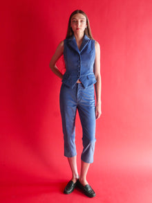 Blue Corduroy Vest