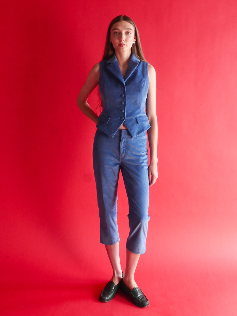 Blue Corduroy Vest