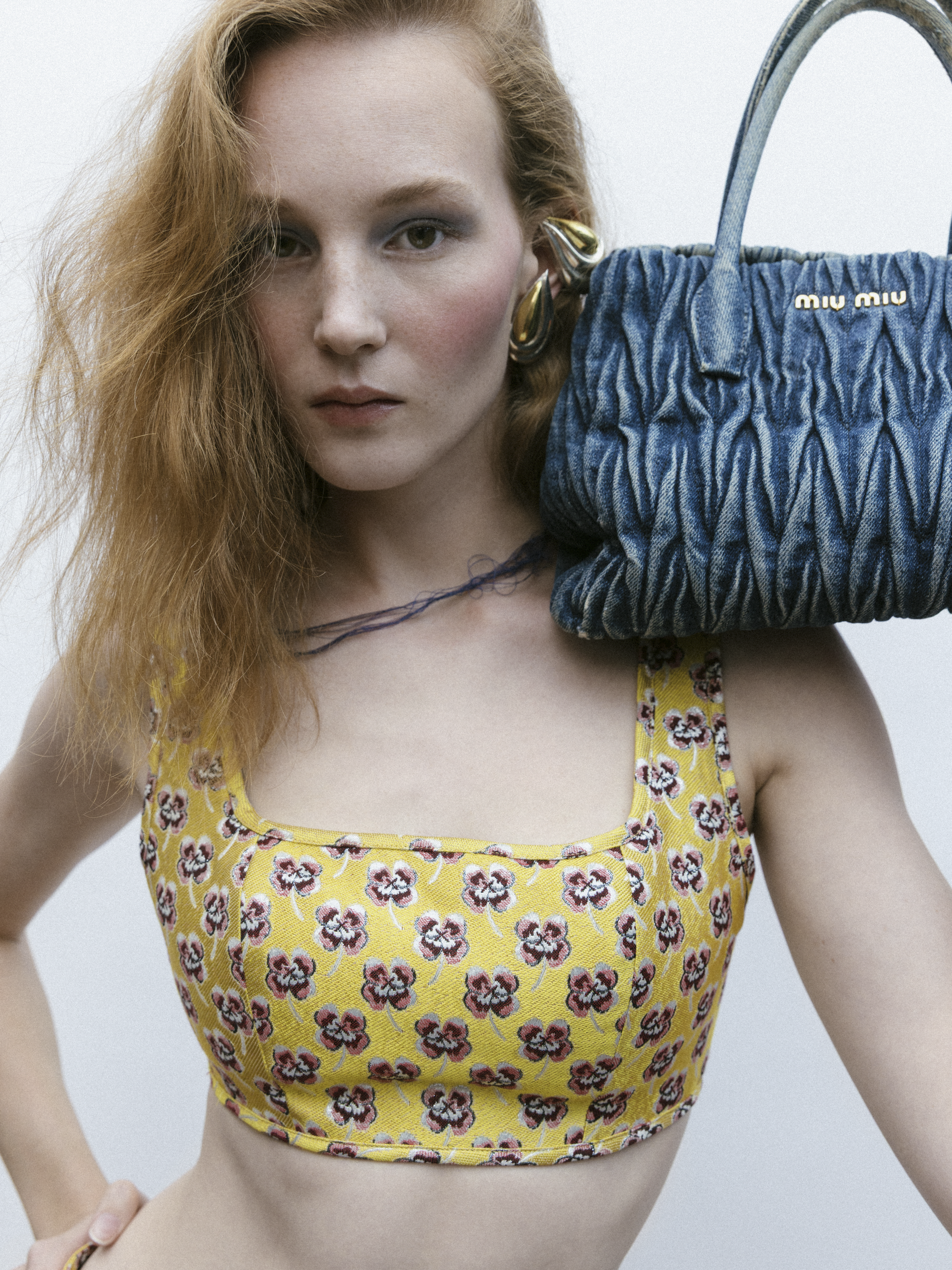 Aubrey Top in Italian Floral Jacquard